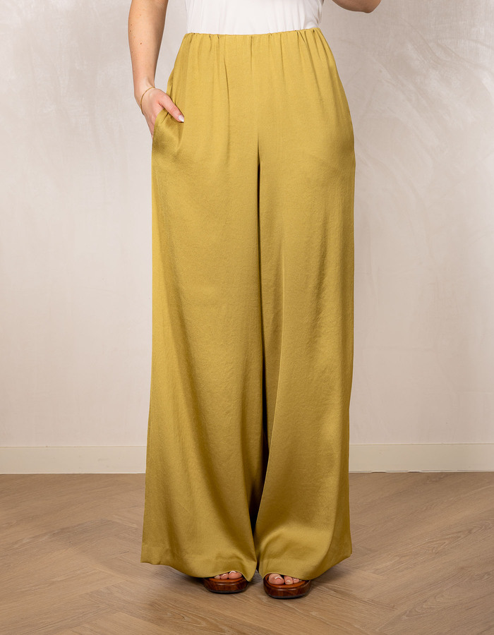 Tweezer - satijnen broek met wijde pijpen