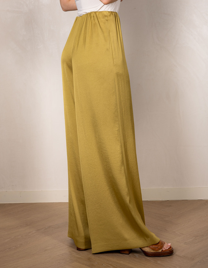 Tweezer - satijnen broek met wijde pijpen