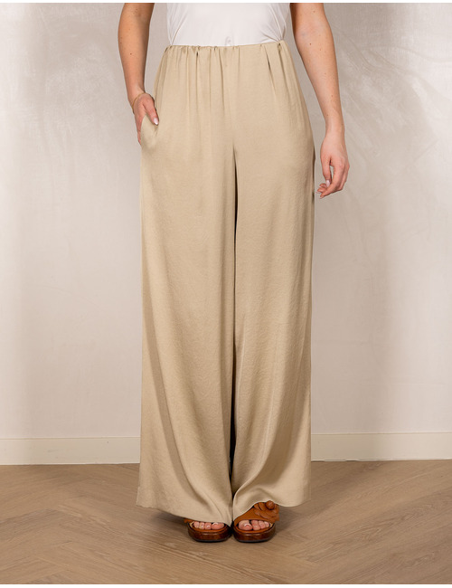 Tweezer - satijnen broek met wijde pijpen