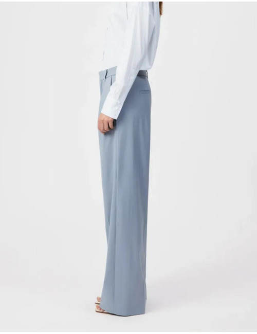 Aduct - tailored broek met rechte pijpen in wolmix