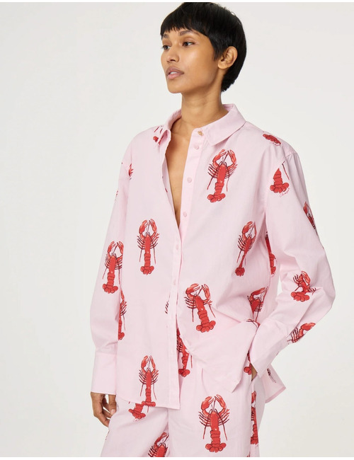 Fabienne Chapot lange mouw bloes roze