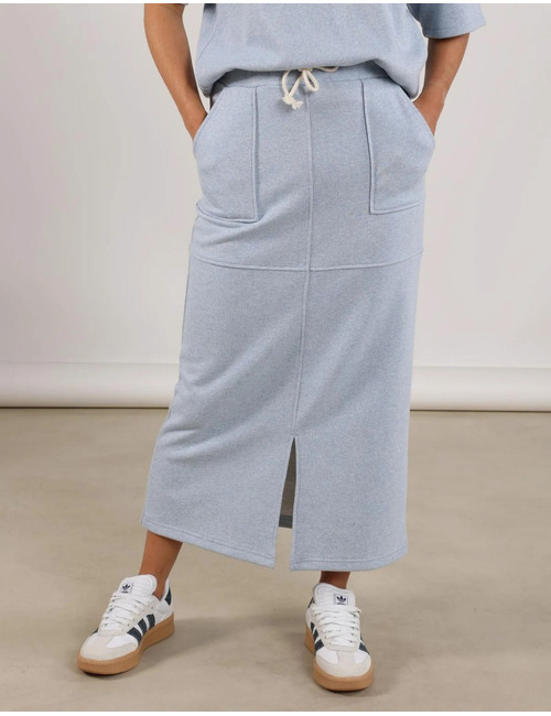 Nukus lange rok blauw