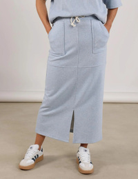 Nukus lange rok blauw