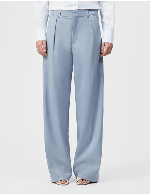 Aduct - tailored broek met rechte pijpen in wolmix