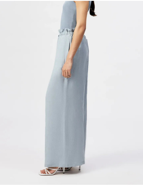 Dwindle - linnen broek met paperbag taille