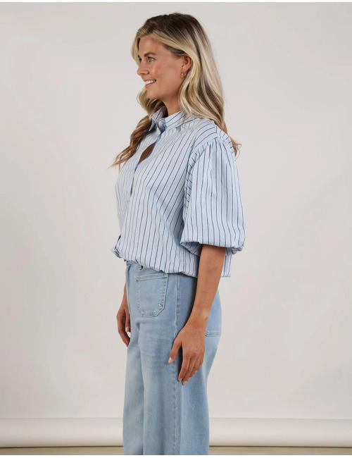 Nukus lange mouw bloes blauw