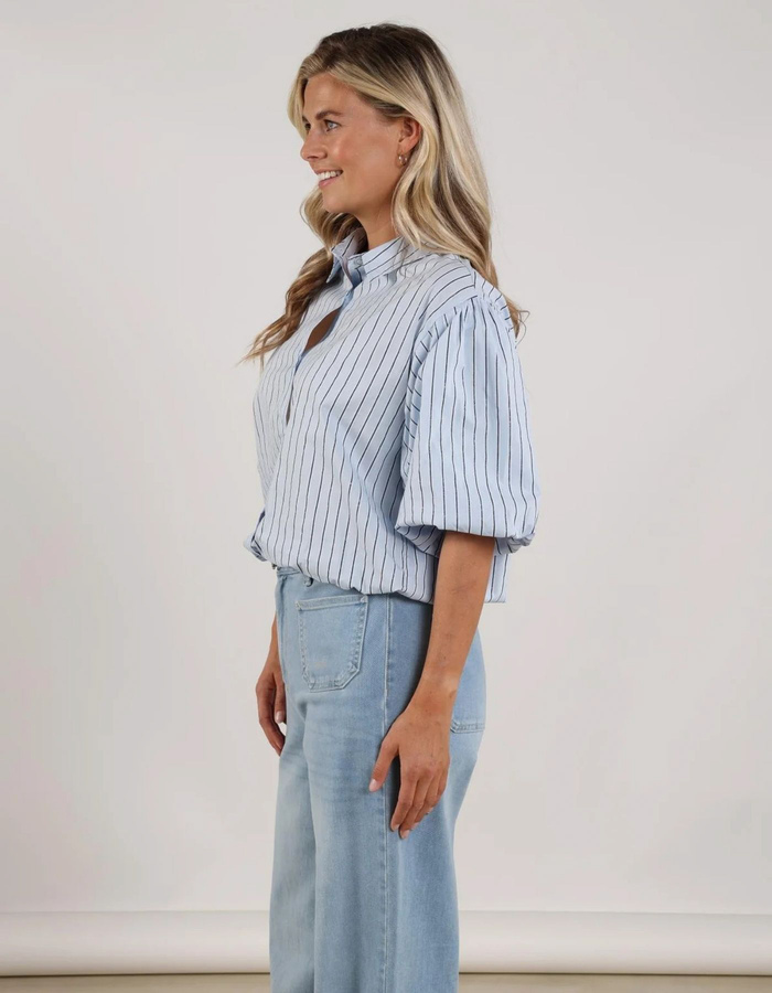 Nukus lange mouw bloes blauw