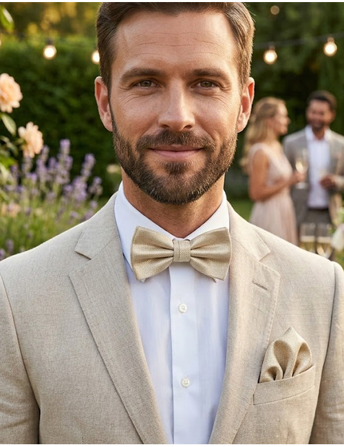 Real Guys vlinderdassen beige