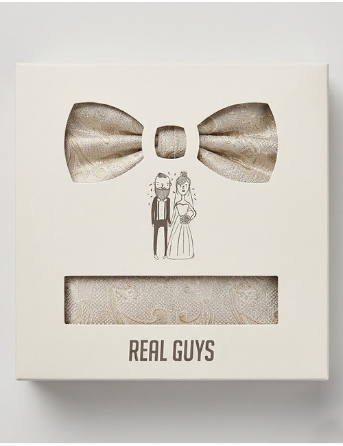 Real Guys vlinderdassen beige