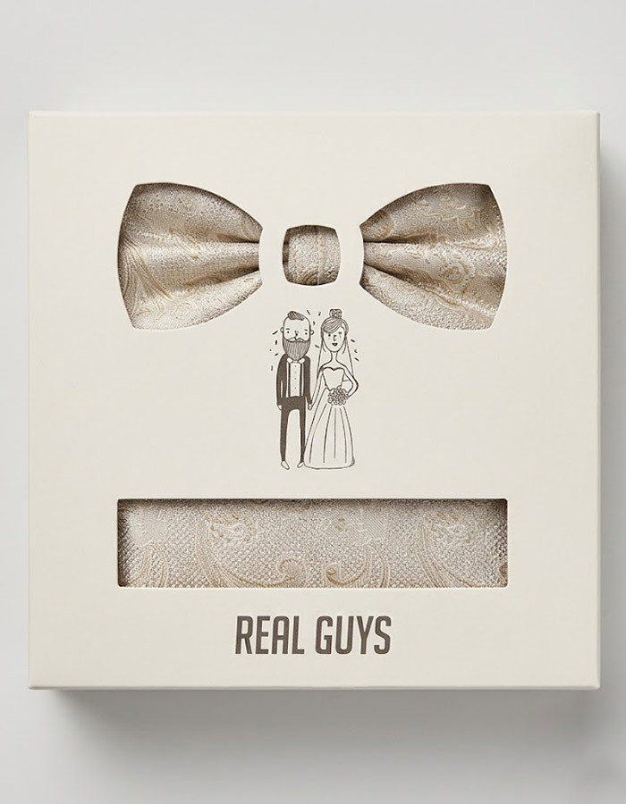 Real Guys vlinderdassen beige