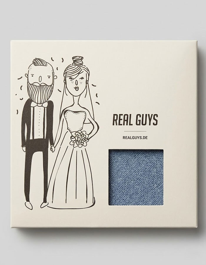 Real Guys pochet blauw