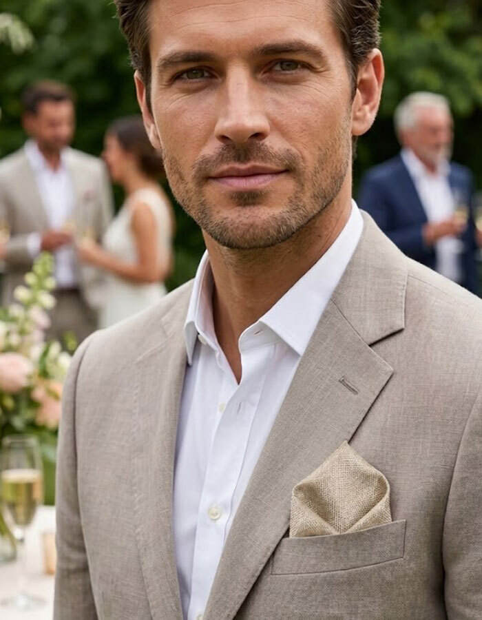 Real Guys pochet beige