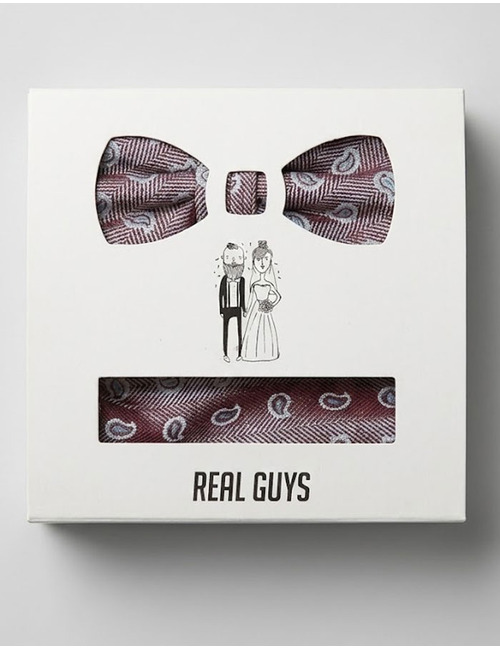 Real Guys vlinderdassen bordeaux