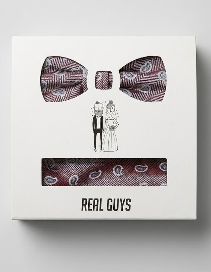 Real Guys vlinderdassen bordeaux