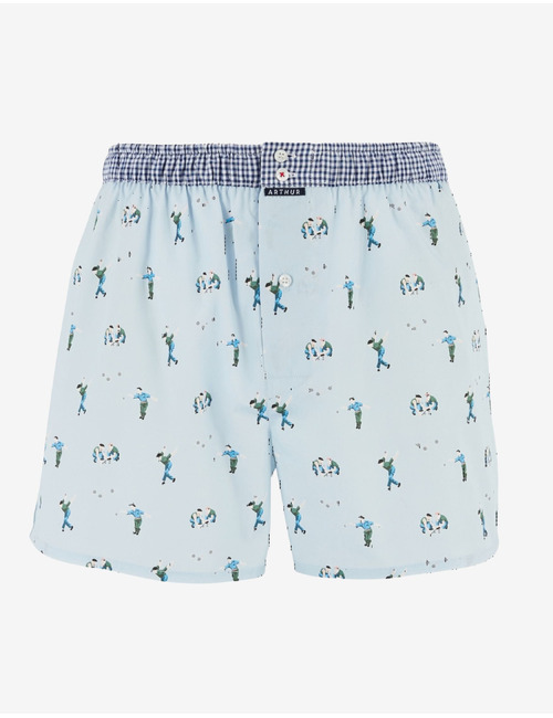 Le Club boxershort pétanque print katoen ciel