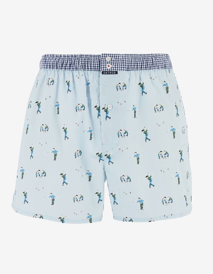Le Club boxershort pétanque print katoen ciel