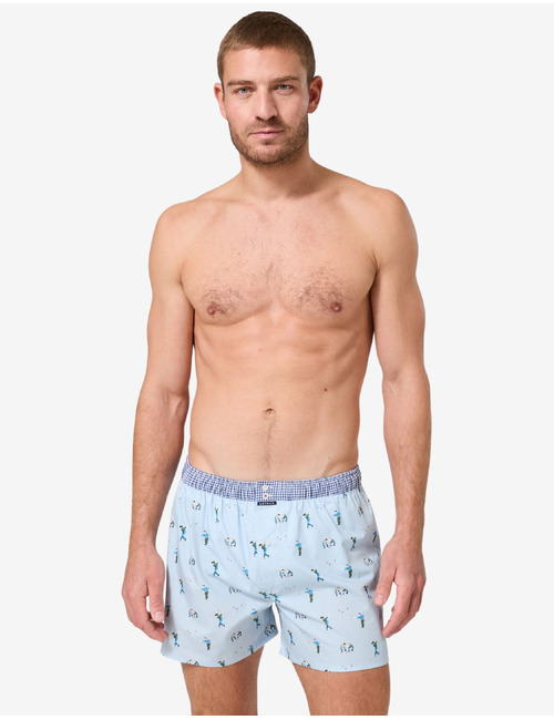Le Club boxershort pétanque print katoen ciel