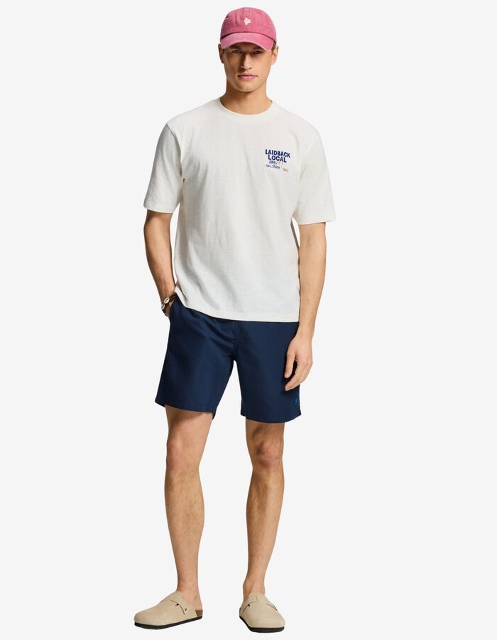 FINN relaxed fit T shirt met laidback local print off white