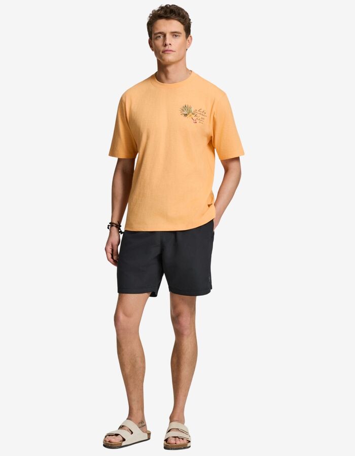 FINN relaxed fit T shirt met banana breeze print oranje