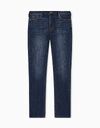 Slim fit Jeans met stretch donkerblauw