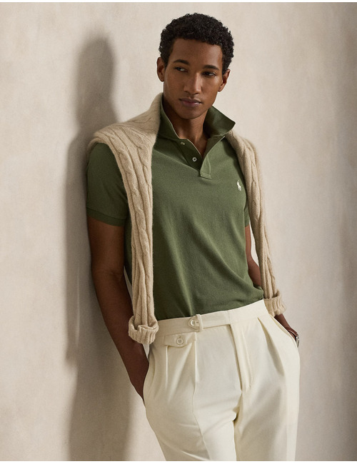 Custom Slim fit Polo Shirt in Garden Trail