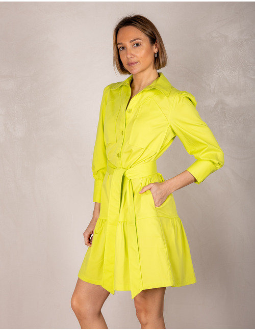 Due Amanti kort kleed groen