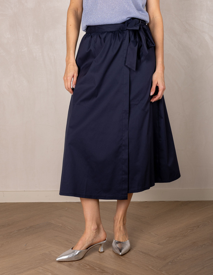 Leo & Ugo midi rok navy