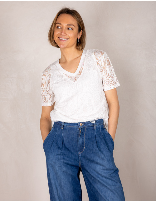 Leo & Ugo t-shirt wit