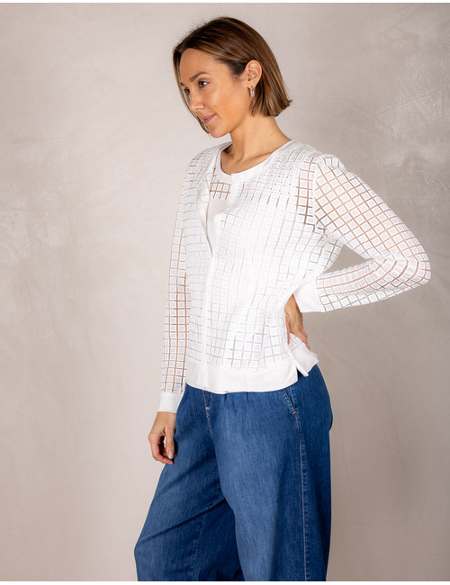 Leo & Ugo twinset gilet wit