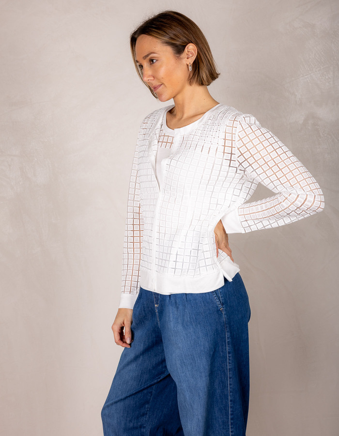 Leo & Ugo twinset gilet wit