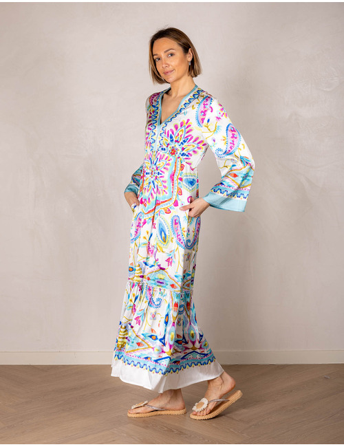 Grace lang kleed blauw