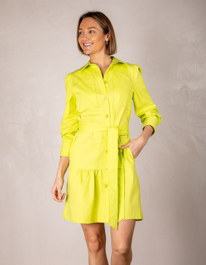 Due Amanti kort kleed groen