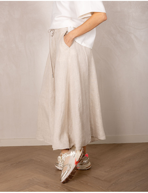 Aimee The Label lange rok beige