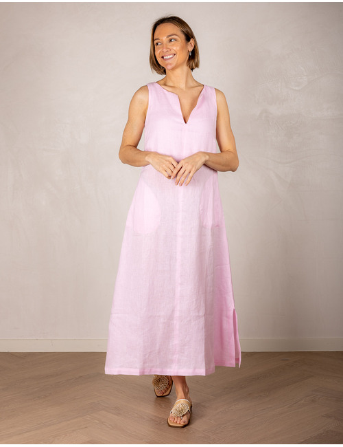 Due Amanti lang kleed roze