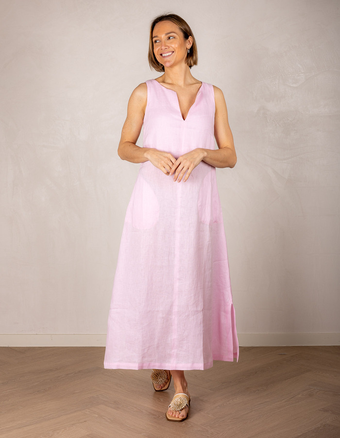 Due Amanti lang kleed roze