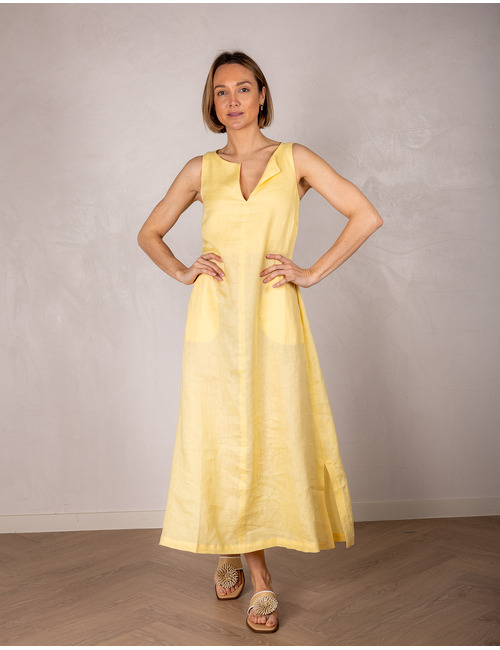 Due Amanti lang kleed geel