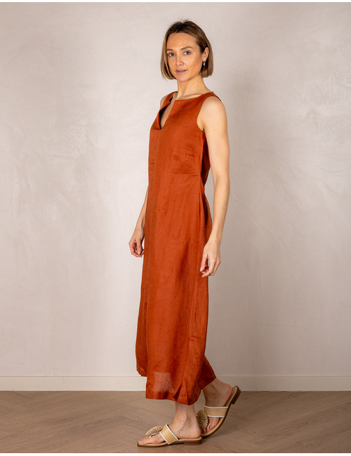 Due Amanti lang kleed oranje