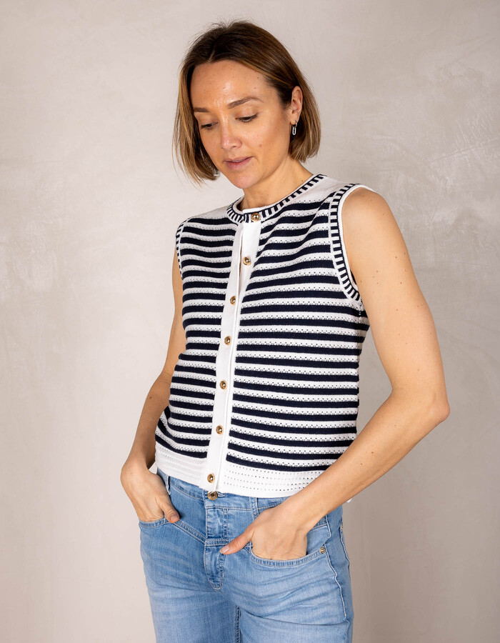 Rene Derhy gilet wit