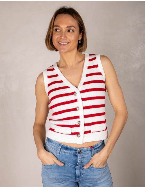 Rene Derhy gilet rood