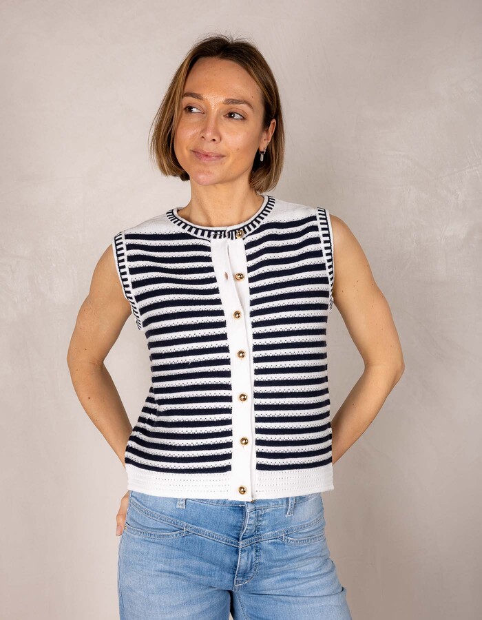 Rene Derhy gilet wit