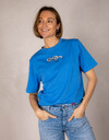 Pearl - Blauw T-shirt met parelapplicatie
