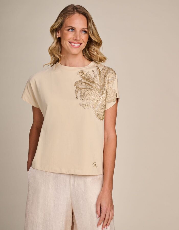 Due Amanti t-shirt beige
