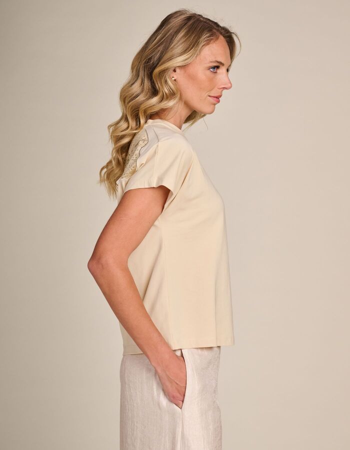 Due Amanti t-shirt beige