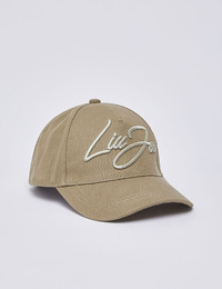 Canvas baseball cap met geborduurd logo