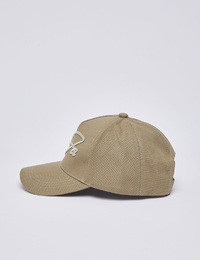 Canvas baseball cap met geborduurd logo