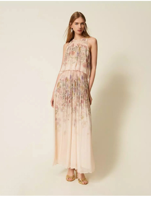 Twinset lang kleed beige