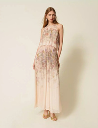 Twinset lang kleed beige