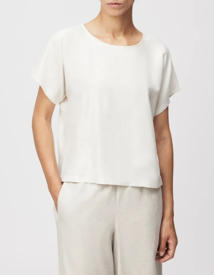 CORAMY - casual blouse in cupro katoenmix