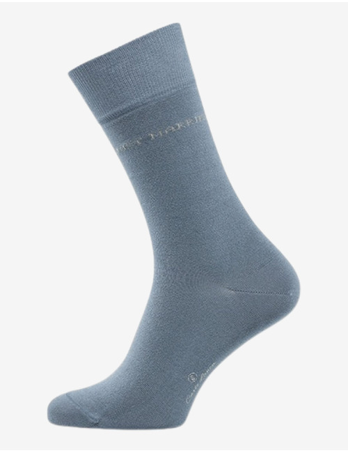 Katoenen sokken met Just Married detail blauwgrijs