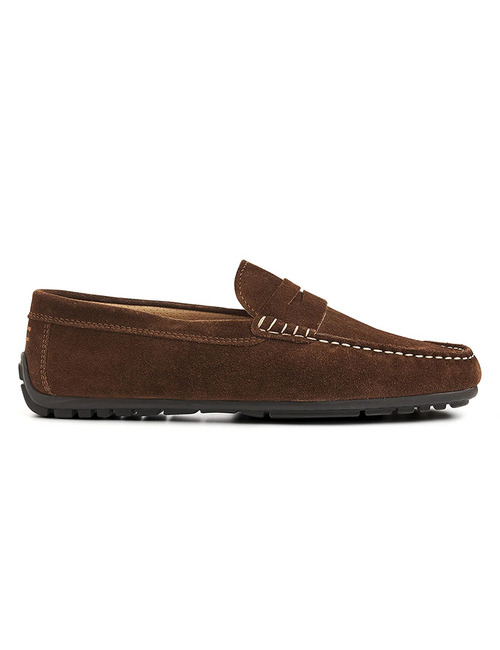 Imola loafer suède flexibel bruin